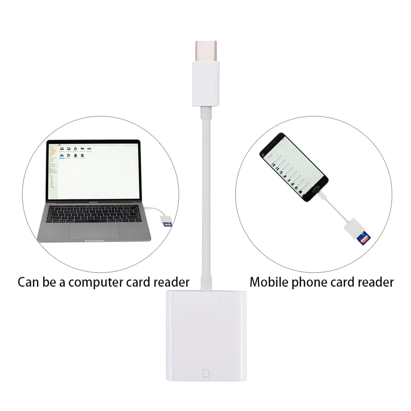 USB-C type-C для SD считыватель карт OTG адаптер кабель для Macbook samsung Xiaomi huawei iPad usb type C для Micro SD/SD кардридер