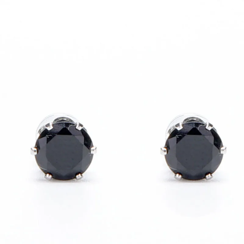 White Black Magnetic Magnet Ear Stud Easy Use Crystal Stone Earrings For Women Men Clip On No Hole Gif 1 Pair White Black Magnetic Magnet Ear Stud Easy Use Crystal Stone Earrings For Women Men Clip On No Hole Gif 1 Pair