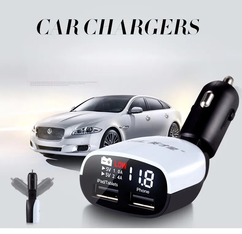 العالمي 2 ميناء المزدوج USB سيارة مهايئ شاحن البسيطة رصاصة 5 V 3.4A الجهد مراقب شاحن سيارة ل هاتف ذكي أو اللوحي تبويب العالمي 2 ميناء المزدوج USB سيارة مهايئ شاحن البسيطة رصاصة 5 V 3.4A الجهد مراقب شاحن سيارة ل هاتف ذكي أو اللوحي تبويب
