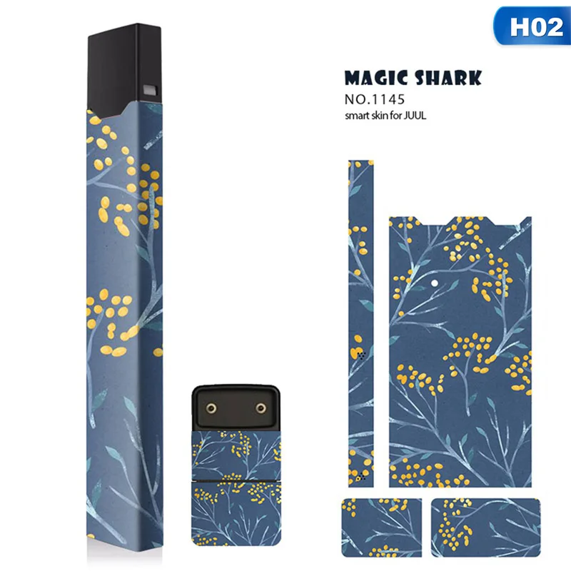 Модная Magicshark наклейка для Juul 10 шаблон 2.5D стерео пленка 3м клейкая печатная