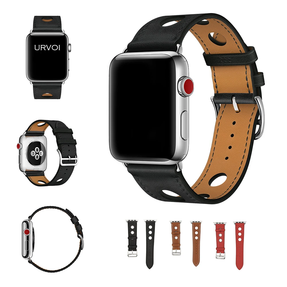 URVOI Одноместный Тур ралли группа для apple watch series 5 4 3 2 1 ремешок iwatch гоночный