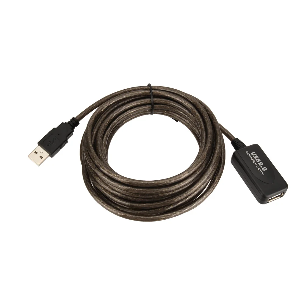 

5m/10m/15m USB 2.0 Active Repeater Cable Extension Lead Signal Manifier Extend Cable 8 SL@88