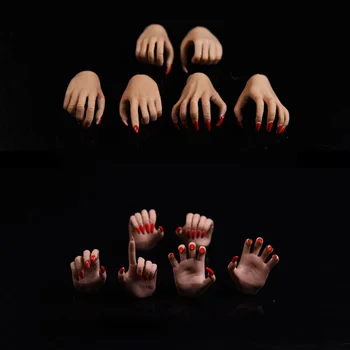 

1/6 Scale Female Action Figure Accessory PHICEN/TBleague Hand Model Sutan /Pale Skin Model 3 Pairs/Set Model for 12'' Body