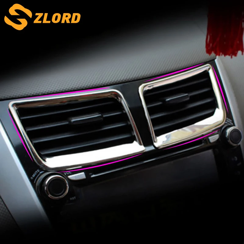 

2 Pcs/Set ABS Chrome Car Air Vent Protection Trim Stickers for Hyundai Verna Solaris 2012 2013 2014 2015 Sticker Accessories