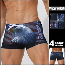 Бренд AUSTINBEM быстросохнущие плавки мужские купальники Спортивные костюмы пляжные шорты с рисунком для серфинга