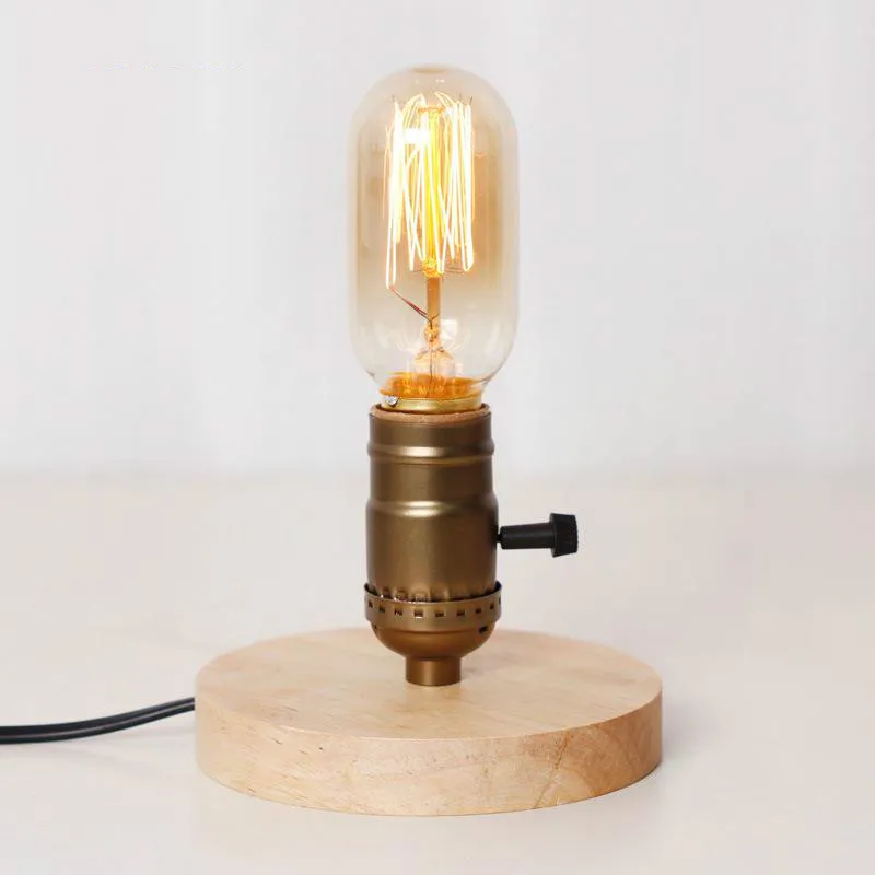 

Wooden Desk Lamp Luminaria De Mesa Table Lamps Christmas Decorations For Home Led Lamp Night Light For Children
