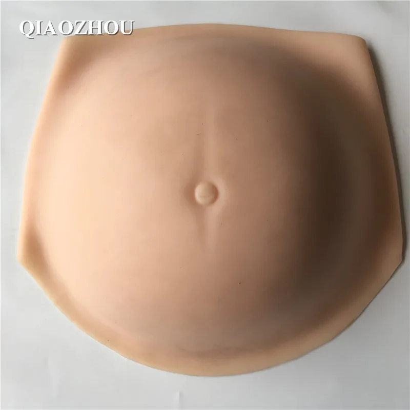 IVITA Premium Fake Belly Month Pregnant Baby Bump Silicone Prosthetics Tummy