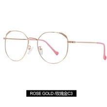 Модные мужские и женские металлические круглые анти-Blu-ray плоские зеркальные игровые компьютерные голубые световые блокирующие анти-радиационные очки оптом