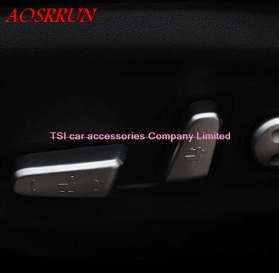 

4 pcs car-styling car seat adjustment button switch chrome trim 3D sticker for kia optima K5 2016 2017 car accessories Interior