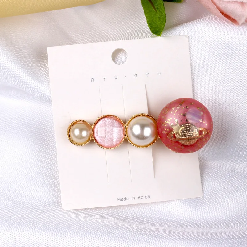 High Quality Acetate Hairpins Starry Sky Women Barrettes Hairband Hair Accessories For Girls Comb Pin Hair Clip Vintage Headwear (5)