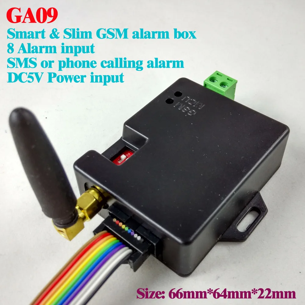 Блок аварийной сигнализации GSM блок SMS оповещение Беспроводная сигнализация GA09
