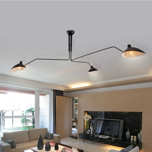 Serge Mouille Chandelier - Shop Cheap Serge Mouille Chandelier Serge Mouille Three-Arm Rotating Chandeliers Modern Chandeliers Lighting Lamp Free shipping! - Serge Mouille Chandelier - Shop Cheap Serge Mouille Chandelier