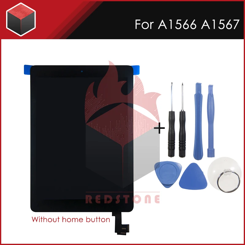 LCD Screen with Touch Panel 9.7'' Black White For iPad Air 2 A1566 A1567 Display Digitizer Assembly EMC2822 EMC2823 | Компьютеры и