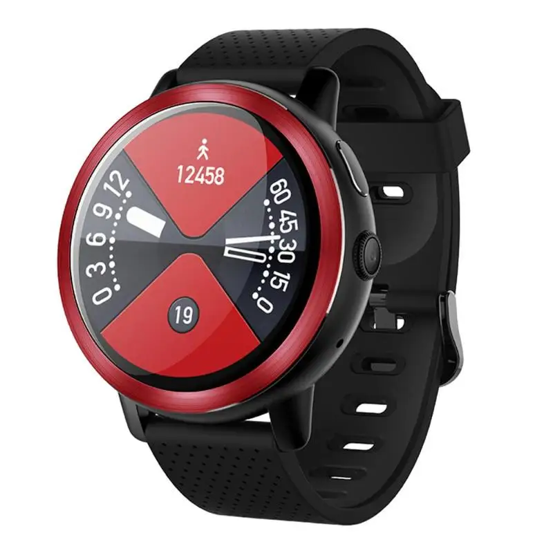 VODOOL 4G Sim умные часы с WiFi Android 7,1 3g+ 32G с камерой 5MP gps 1,39 дюймов экран MT6739 сердечного ритма Спорт Бизнес ремешок - Цвет: Красный