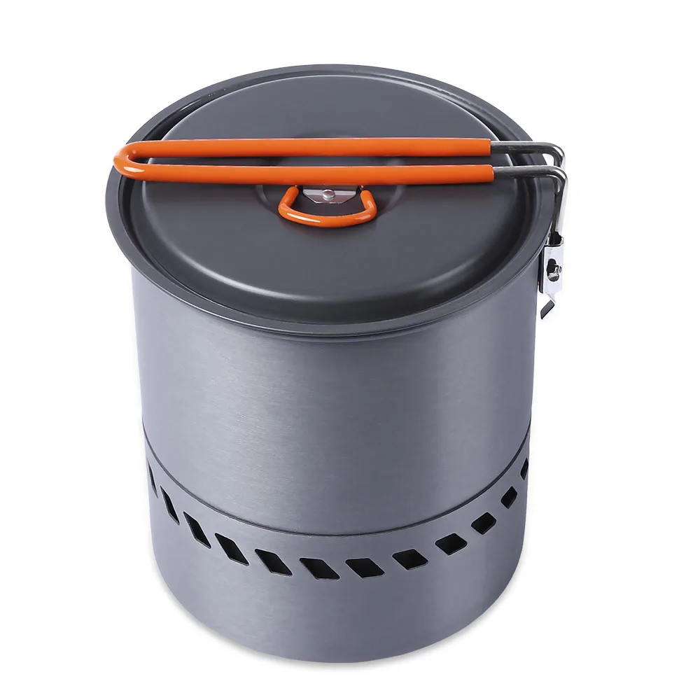 

Camping Pot Cookware Hiking Picnic Backpacking Tableware Pan Aluminum Camping Cookware Lightweight Outdoor Cooking Pot Sets 14CM