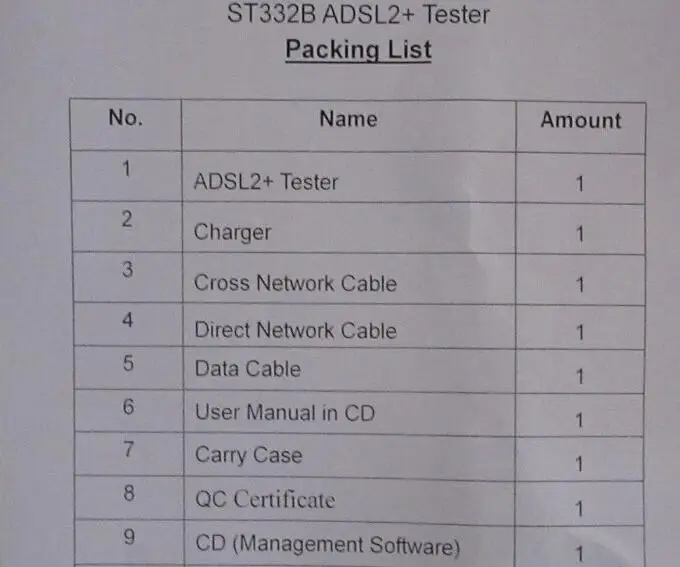 ADSL TESTER ST332B 1