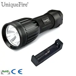 UniqueFire 1408 5 режимов фонарик XM-L светодиодный фонарь высокой мощности перезаряжаемый водонепроницаемый фонарик + зарядное устройство