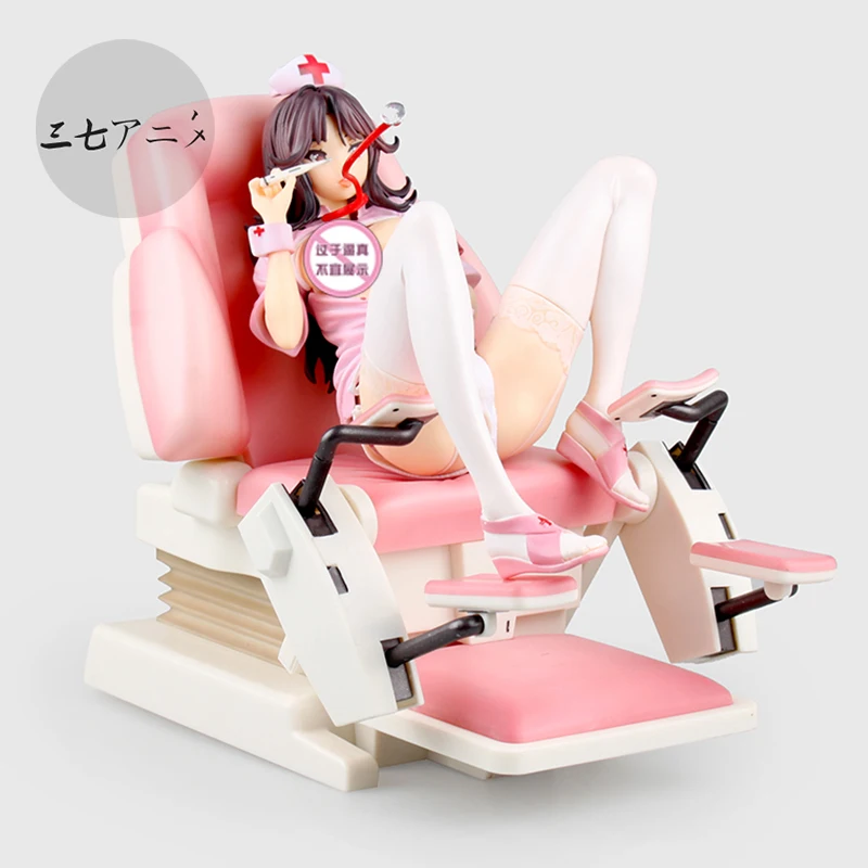 

22cm Japanese sexy anime figure Native Saitom Nurse Momoi Figure Examination Chair Ver.Scale PVC Sexy Figure Model