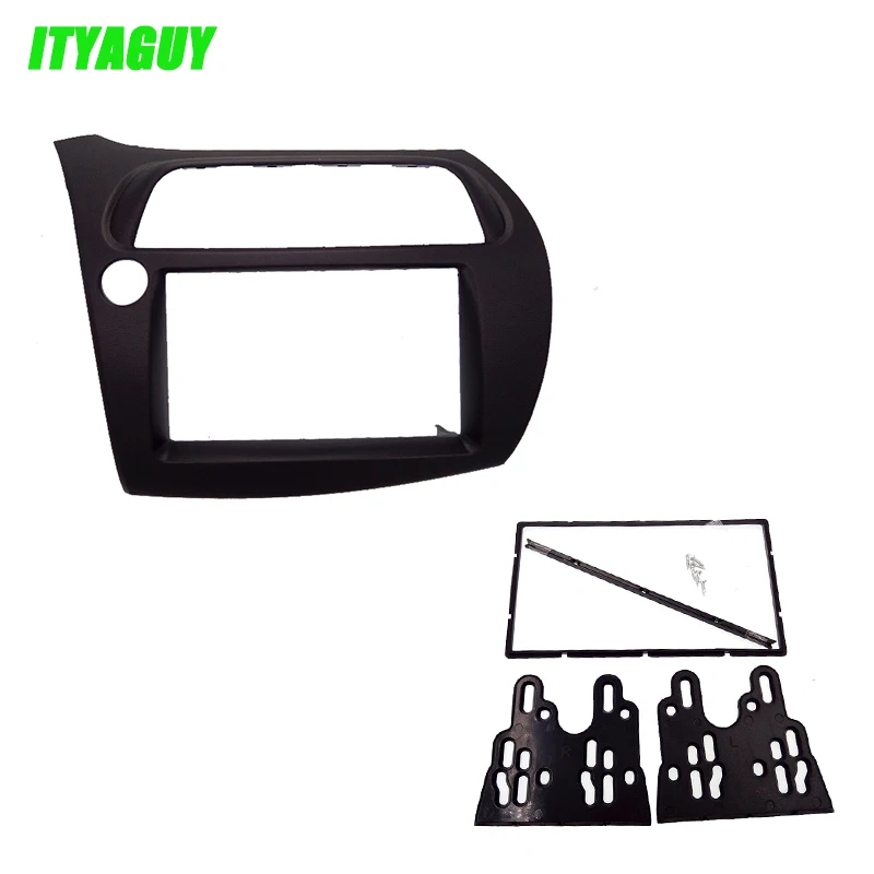 Radio DVD Stereo Double Din CD Panel Dash Mounting Installation Trim Kit Face Frame Fascia for Honda Civic 2005+ European, LHD Radio DVD Stereo Double Din CD Panel Dash Mounting Installation Trim Kit Face Frame Fascia for Honda Civic 2005+ European, LHD