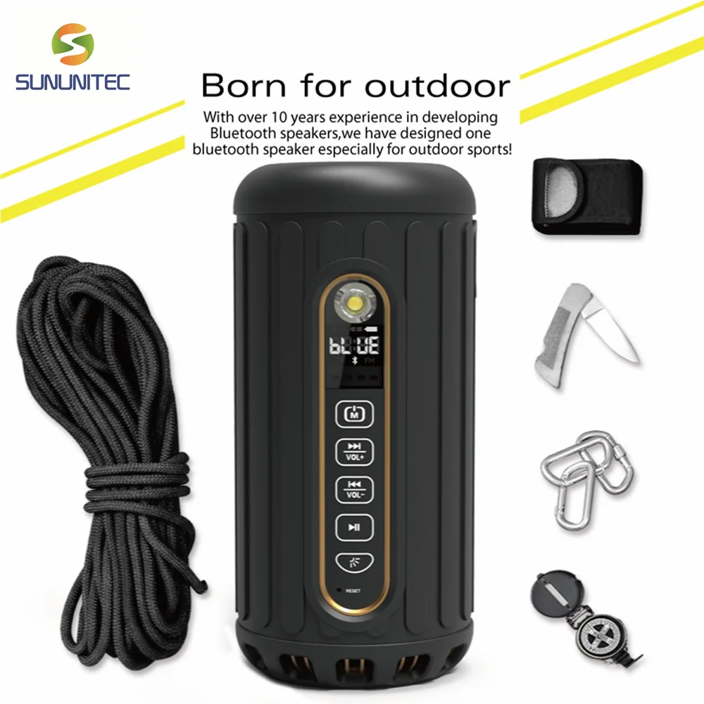

Waterproof Shockproof Dustproof Bluetooth Outdoor Speaker 6600mAh Power Supply Bicycle Riding Portable Speaker Emergency