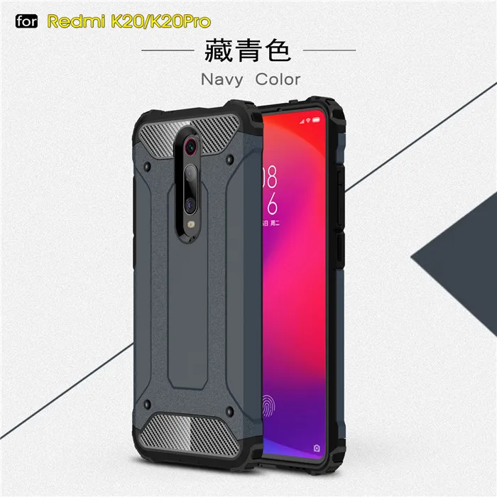 Для Xiao mi Red mi K20 Pro Чехол сверхпрочный ударопрочный Жесткий PC+ TPU Прочный двухслойный защитный чехол для Xiaomi mi 9T mi 9T задняя крышка