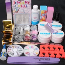 Nail Art NEW Acrylic Glitter Powder Glue File UV Gel Tips #168 Full Kit Set Nail Art NEW Acrylic Glitter Powder Glue File UV Gel Tips #168 Full Kit Set