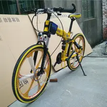 Для велосипела шин дорожных складная рама с полной подвеской 26*17 дюймов штаны для горного велосипеда 21/24/27/30 скоростей 26er гидравлические дисковые тормоза