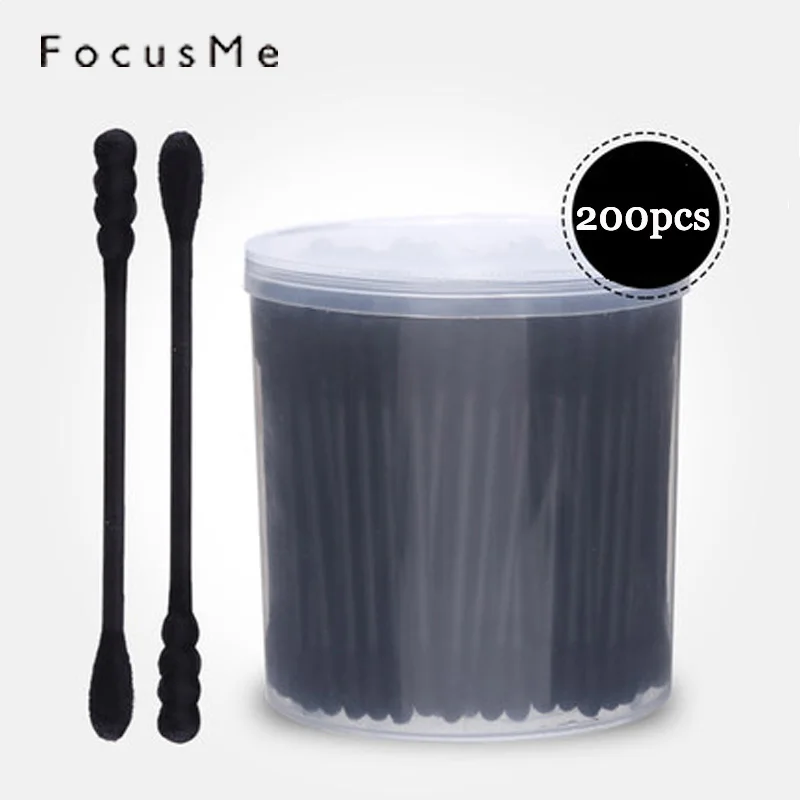Bastoncillos de algodón respetuosos con el medio ambiente, aplicador de maquillaje, limpieza de auriculares, estuche de tampones, microcepillo,