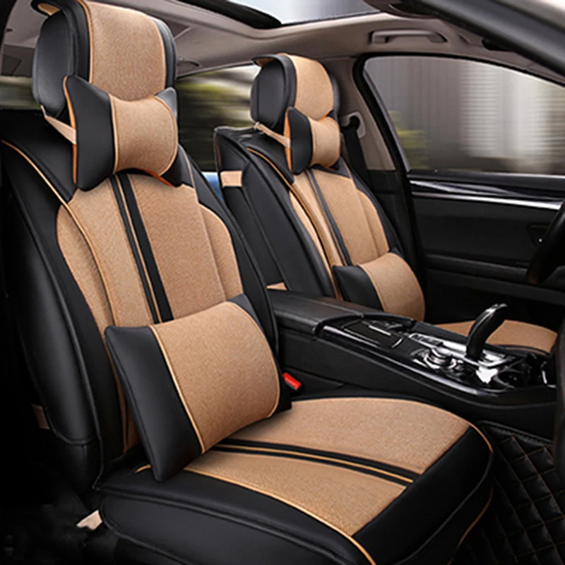 Universal Leather Car Seat Covers For Fiat Uno Palio Linea Punto Bravo