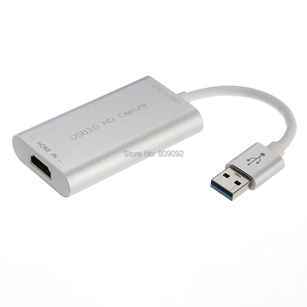 

HDMI to USB 3.0 Capture Card Device Dongle 1080P 60fps Video Audio Adapter Grabber Video Capture Board for TV to Computer