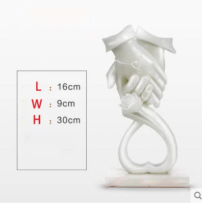 Креативная статуя в форме сердца из смолы, подарок на день Святого Валентина, настольные статуэтки, свадебные подарки, украшение для дома - Цвет: 10
