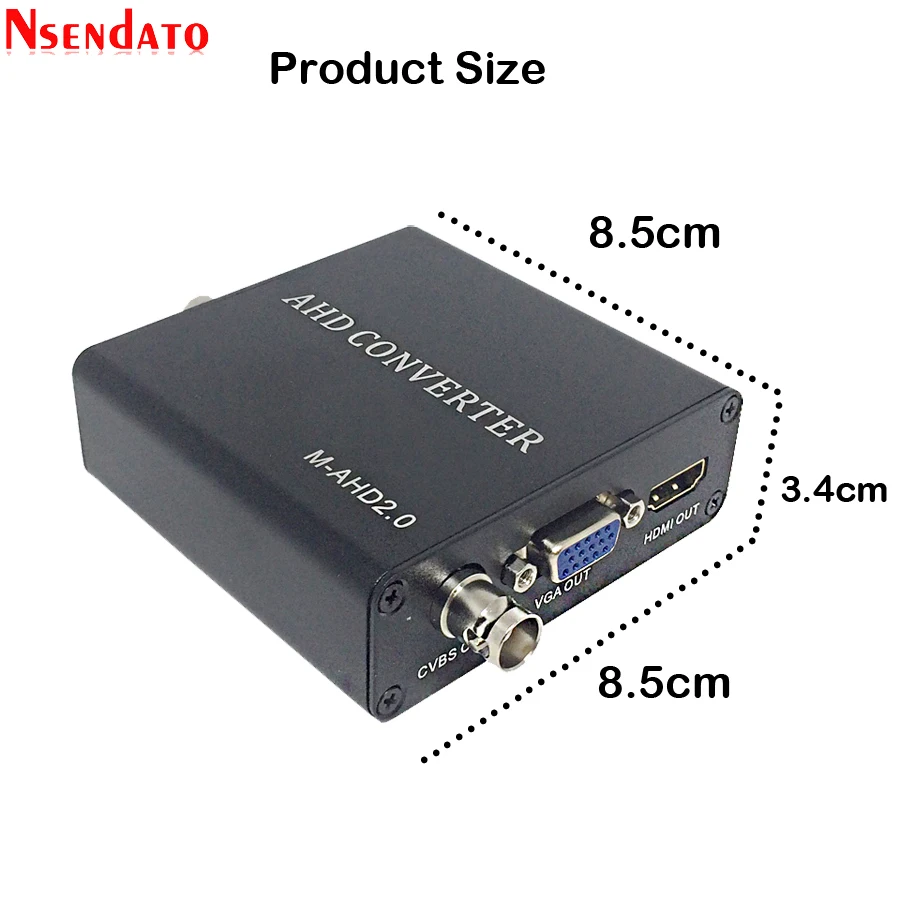 Full HD Поддержка автораспознавания 5MP 2MP 720P 1080P AHD к HDMI VGA CVBS преобразователь для