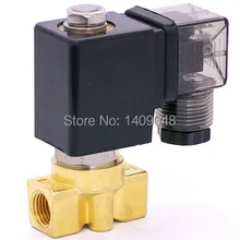 PU-03 Тип подключения DC 12 В 0~ 16bar 2/2 способ прямого действия NC латунь G1/" bsp пара электромагнитный клапан уплотнение FKM отверстия 3 мм