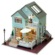CuteRoom ручной работы A-035-A Queens Town DIY кукольный домик Миниатюрная модель с светильник коллекция музыки подарок