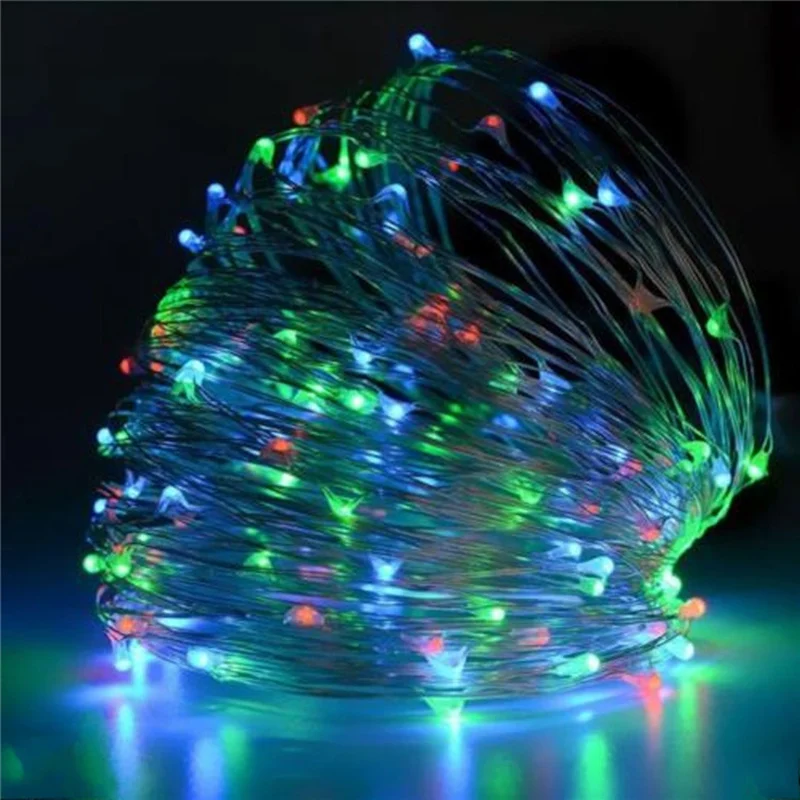 

Copper Wire 20M Solar Power 200 LED String Light LED Fairy Light Christmas Party Wedding Holiday Light Lamp DC24V