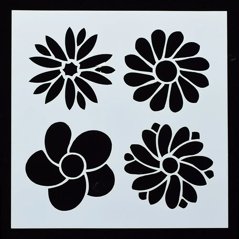 

1PC Leaf Flower Windmill Shaped Reusable Stencil Airbrush Painting Art DIY Home Decor Scrap booking Album Crafts