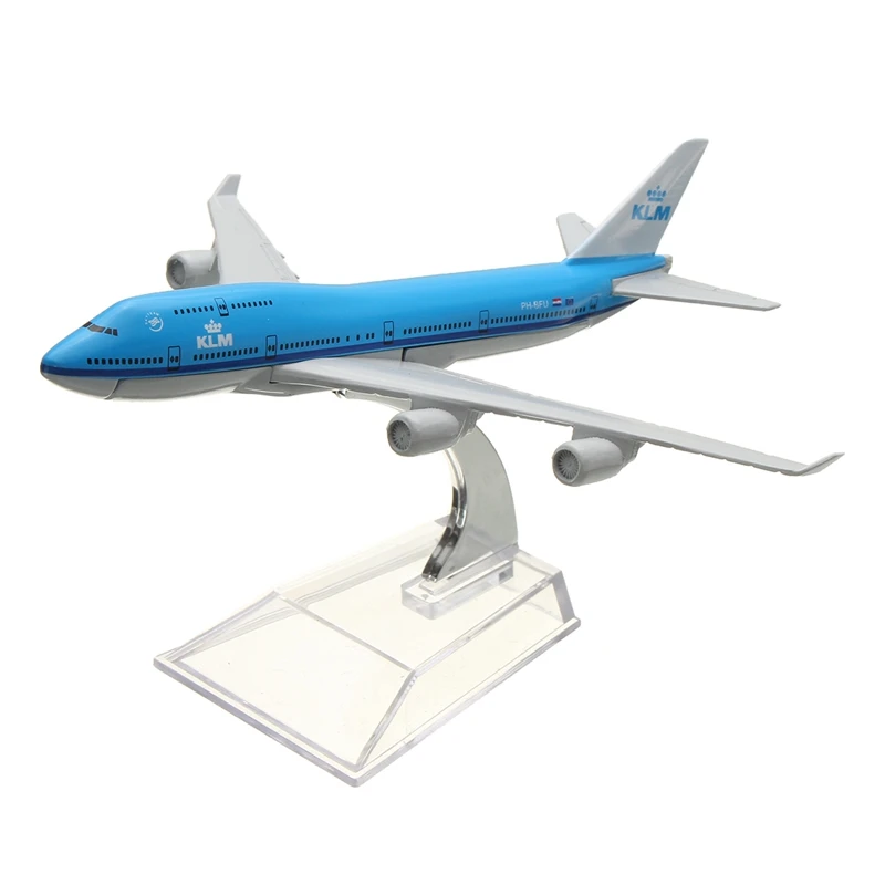 16 см металлические корейские авиалинии Boeing B747 KLM 1:400 Airways модель самолета Модель самолета Стенд самолет подарок