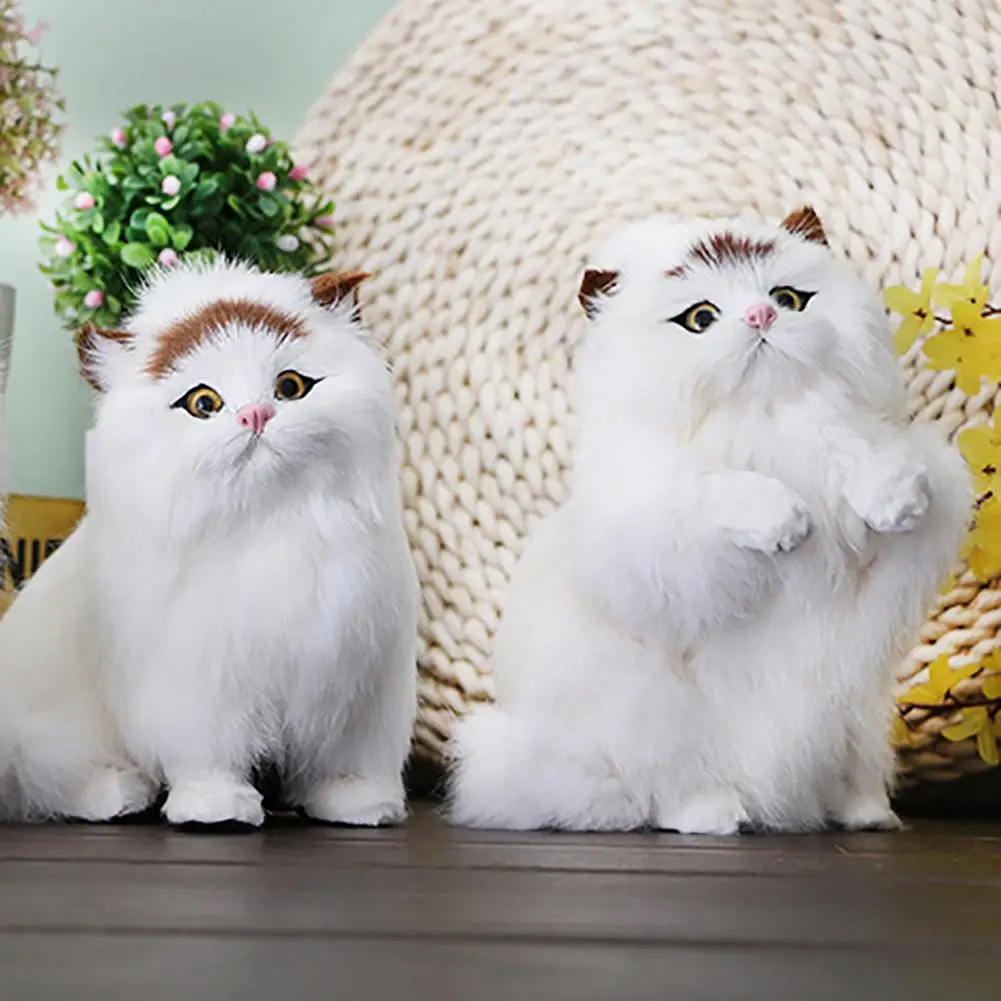 

Simulated Fat Cat Stuff Toy Handicraft Photography Props Home Car Decor Gift