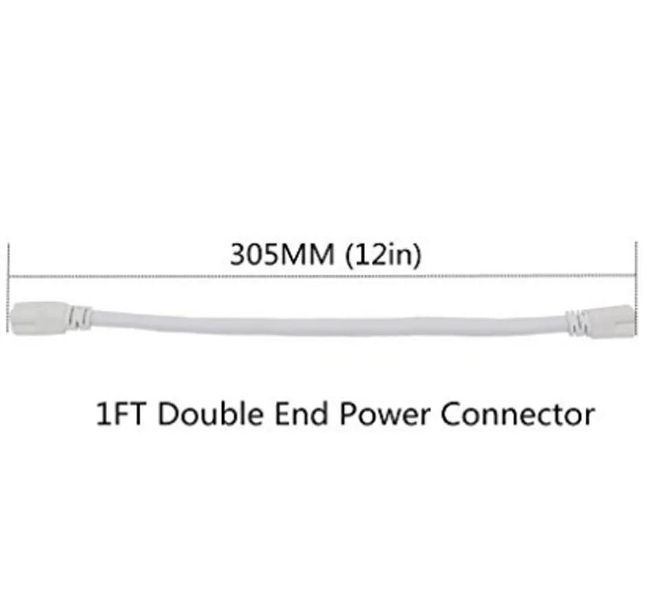 1ft 2ft 3ft 5ft кабель для интегрированного T8 T5 светодиодные трубки для светильников разъем led удлинитель CE ROHS