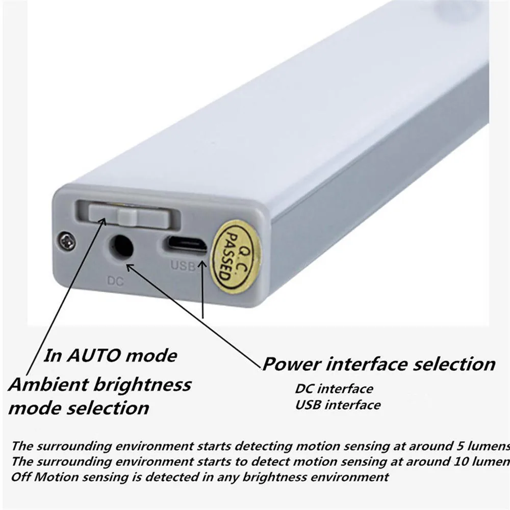 البير محس حركة DC و USB قابلة للشحن 68 المصابيح عكس الضوء led إضاءة الخزانة المحمولة ليلة مصباح ل الطوارئ ، خزانة المطبخ