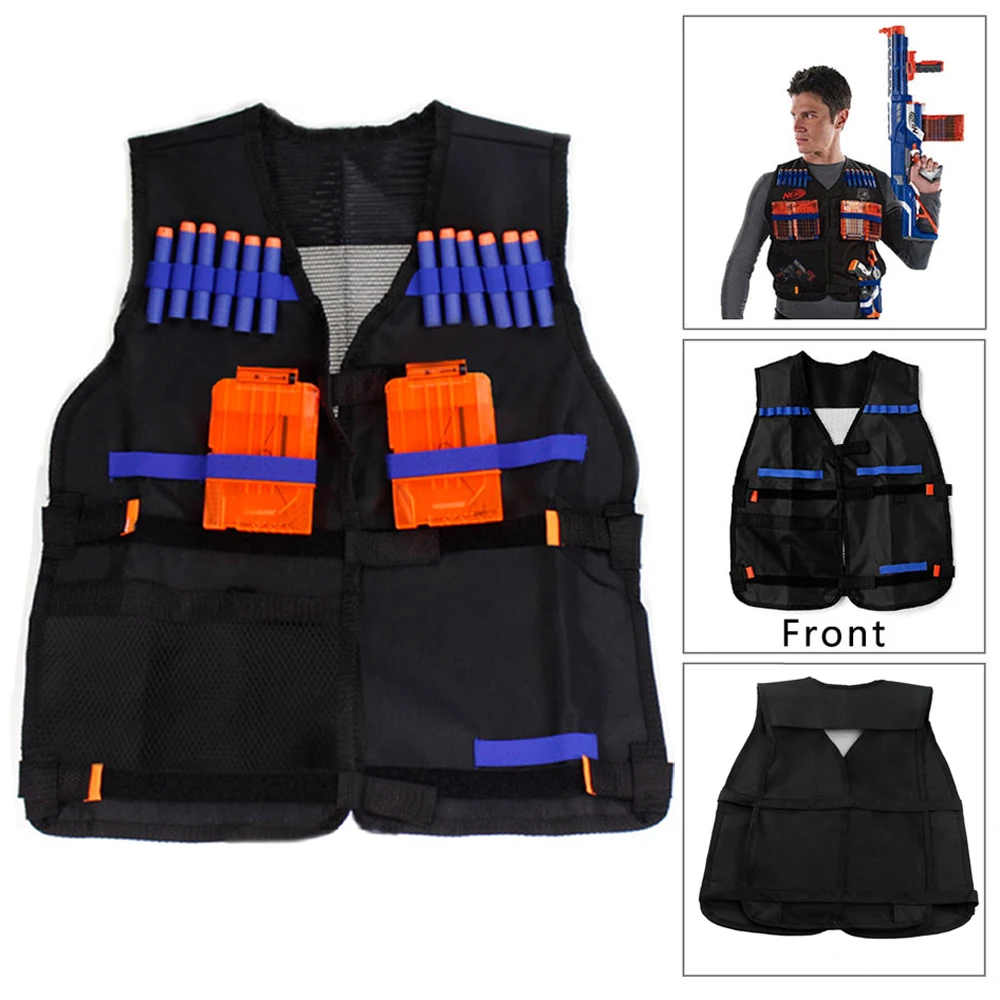 Nerf Tactical Vest Jacket Waistcoat Magazine Ammo Holder for N Strike