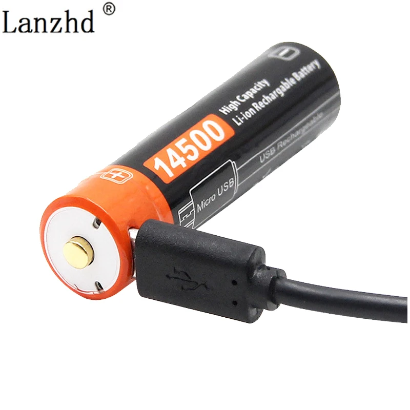 Lanzhd ICR14500 750mAh 3.7v li-ion