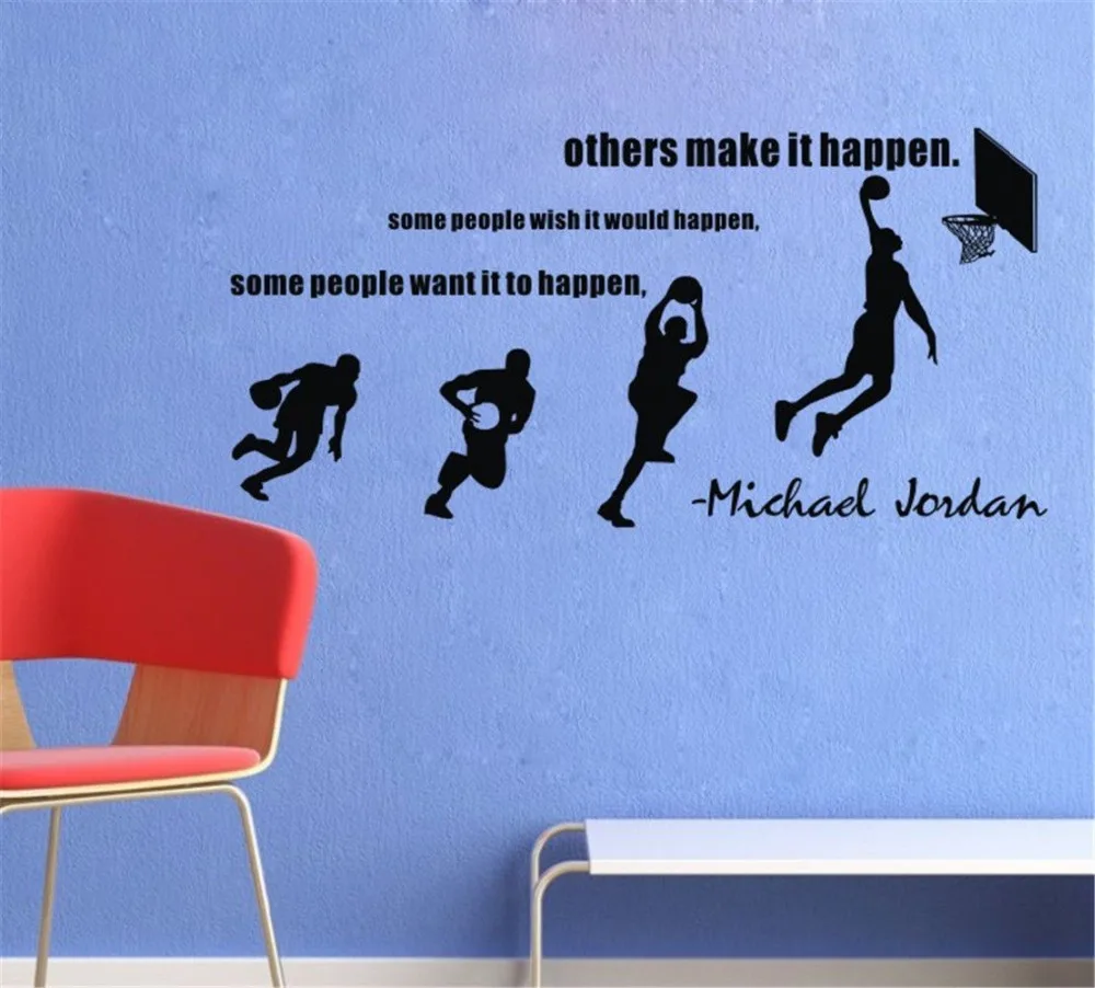 Basketball Dunk Sport Vinyl Wall Decal Stride Lay Up Sports Quotes Basketball Mural Art Wall Sticker Boys Bedroom Home Decor Home Decor Sport Quotesstickers Boy Aliexpress