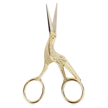 

Affordable Retro crane sewing scissors 11.5 cm Golden