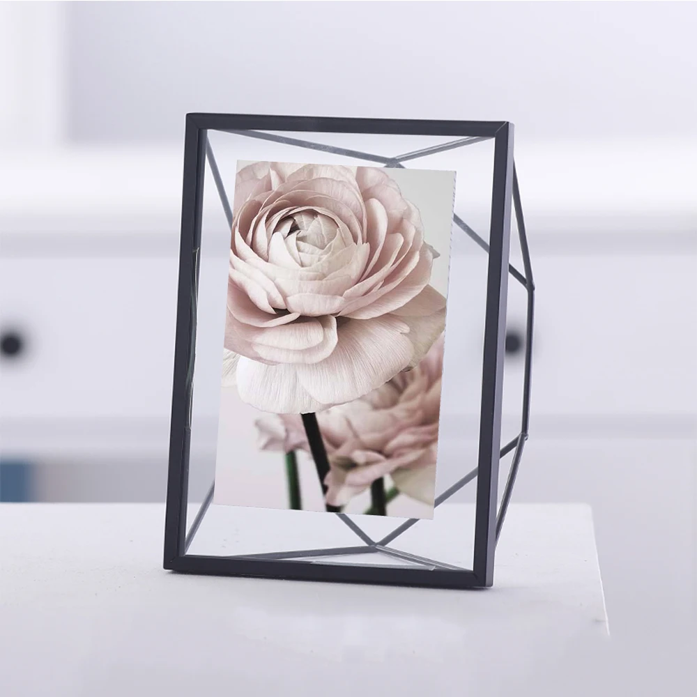 6inch 7inch Metal Frame Photo Frames with Glass for Canvas Prints Wall