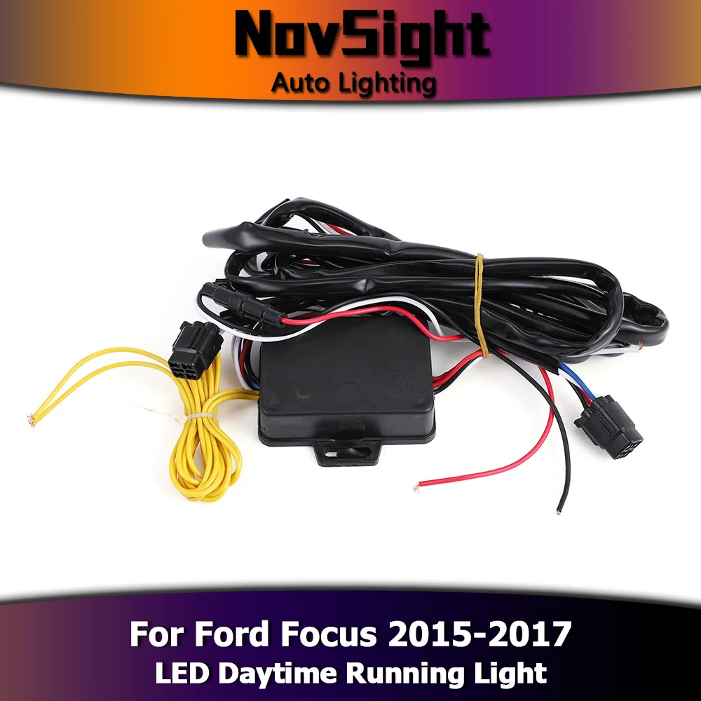 NOVSIGHT Белый светодиодный дневные ходовые огни ДХО Противотуманные фары желтый