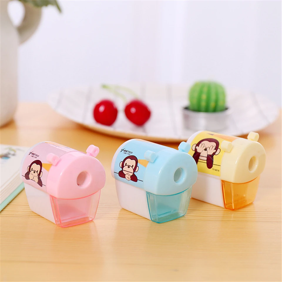 

1PCS Cute House Pencil Sharpener Kawaii Monkey Animal Pencil Sharpener for Kids Office School Supplies