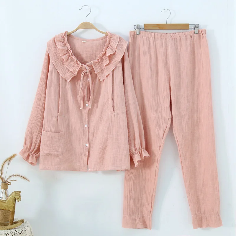 Pijama de Algodão Pijamas de Maternidade para as Mulheres Pijamas de Manga Grávidas Gravidez Enfermagem Longa Dormirwear Primavera Outono Nova Fdfklak 19 Manga Longa Sleepwear Primavera Outono Nova Fdfklak