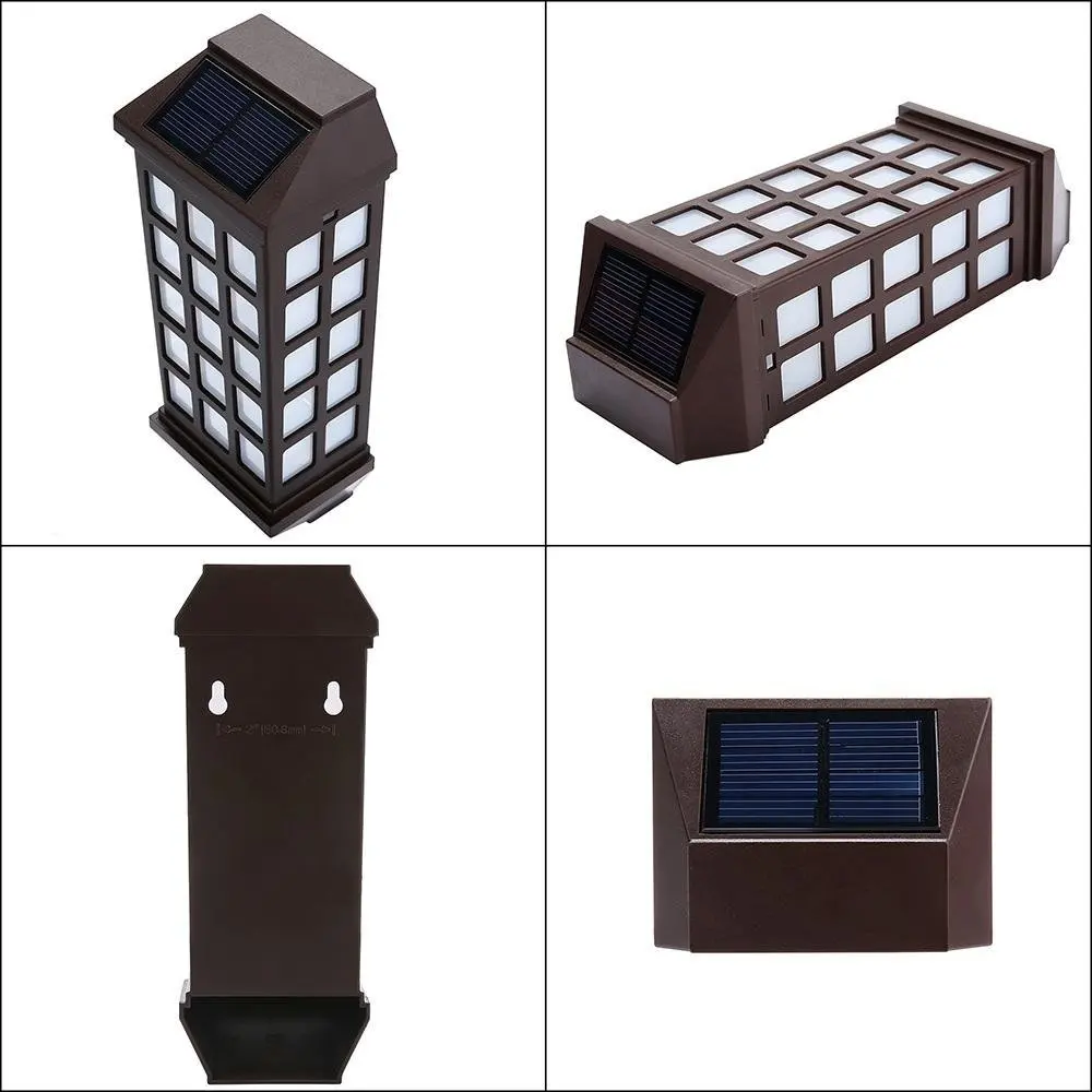 Lâmpada de Parede à Prova Solar ao ar Pçs sem Fio Feimefeiyou Dwireless Água Lampada Led Luz Livre Luzes Cerca Segurança Sensor Iluminação Automática 2 3 High Quality led solar