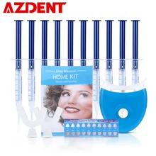 AZDENT горячее стоматологическое оборудование 3X3 мл набор для отбеливания зубов система отбеливания пероксида Оральный гель комплект ультра белая лампа отбеливатель зубов
